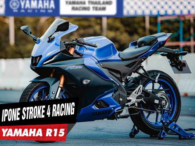 Yamaha r15 thay nhớt ipone stroke 4 racing 10w40 đi bao nhiêu km mới thay lại - 1