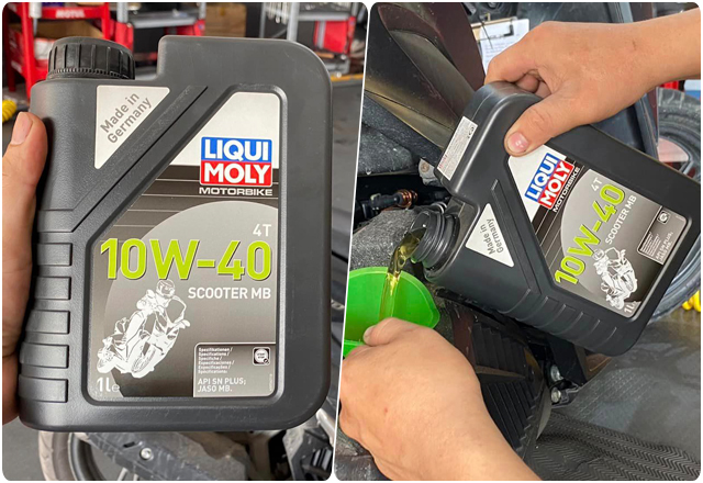 Xe tay ga honda beat 110 chạy roda thì thay nhớt như thế nào - 6