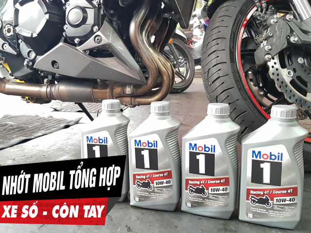 Các loại nhớt mobil tổng hợp 100 tốt nhất cho xe số xe côn tay - 1