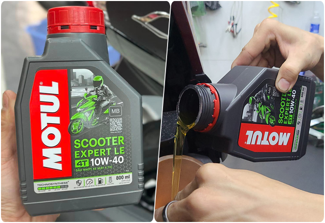 Xe tay ga honda giorno 125 chạy roda thì thay nhớt như thế nào - 4