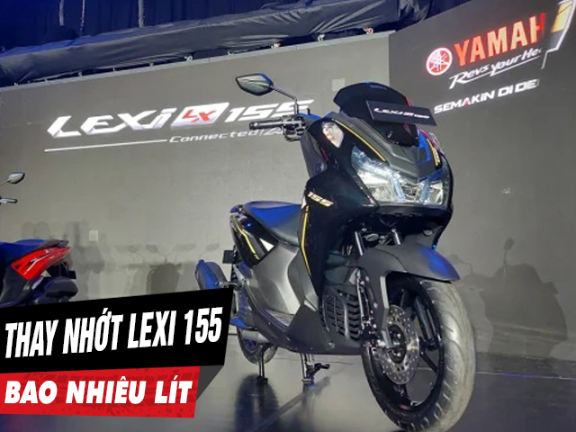 Xe yamaha lexi 155 thay nhớt bao nhiêu lít - 1
