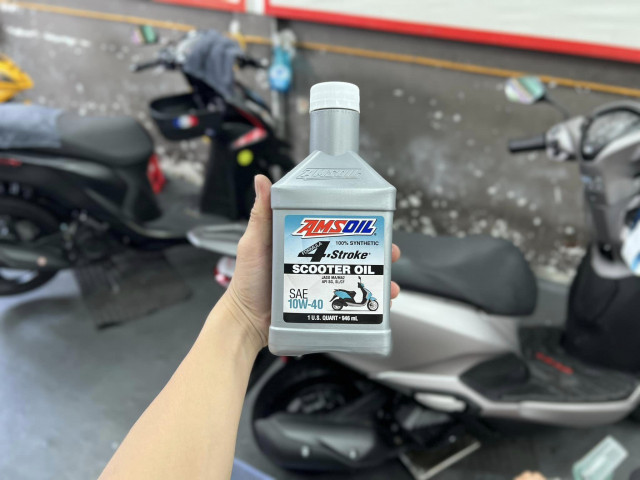 Xe tay ga sym priti thay nhớt bao nhiêu lít - 8