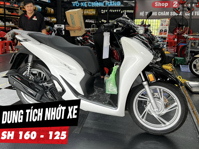 Dung tích nhớt xe sh 160i - 125i bao nhiêu nên thay loại nào tốt - 1