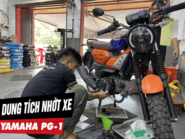 Dung tích nhớt xe yamaha pg-1 bao nhiêu nên thay loại nào tốt - 1