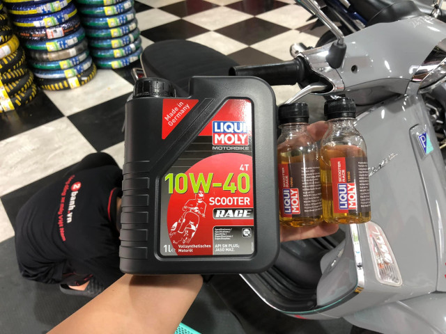 Dung tích nhớt xe vespa gtv bao nhiêu nên thay loại nào tốt - 7