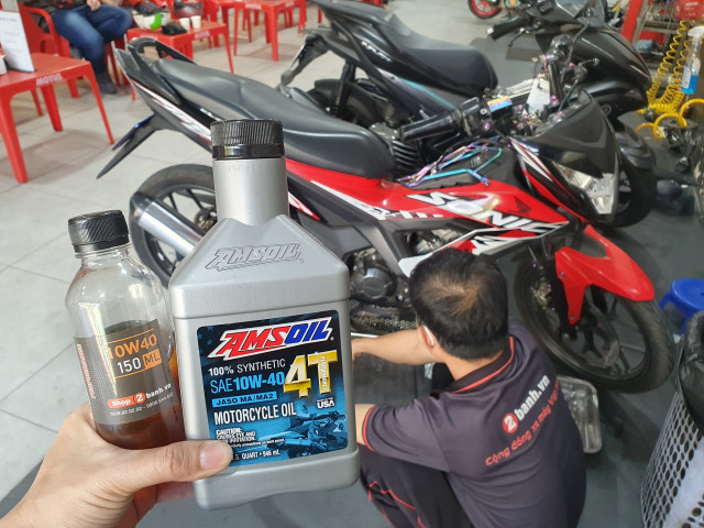 Dung tích nhớt xe honda sonic 150 bao nhiêu nên thay loại nào tốt - 9