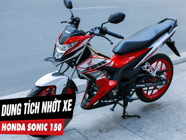 Dung tích nhớt xe honda sonic 150 bao nhiêu nên thay loại nào tốt - 1