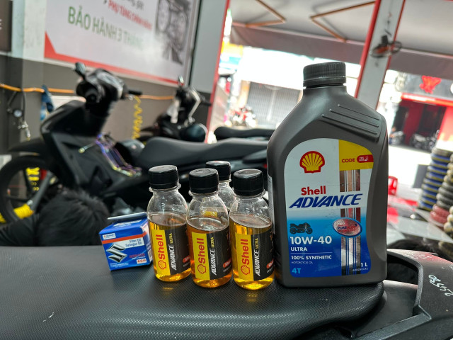 Dung tích nhớt xe suzuki satria bao nhiêu nên thay loại nào tốt - 6