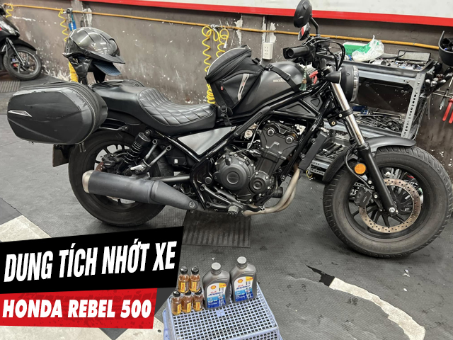 Dung tích nhớt xe honda rebel 500 bao nhiêu lít nên thay loại nào tốt - 1