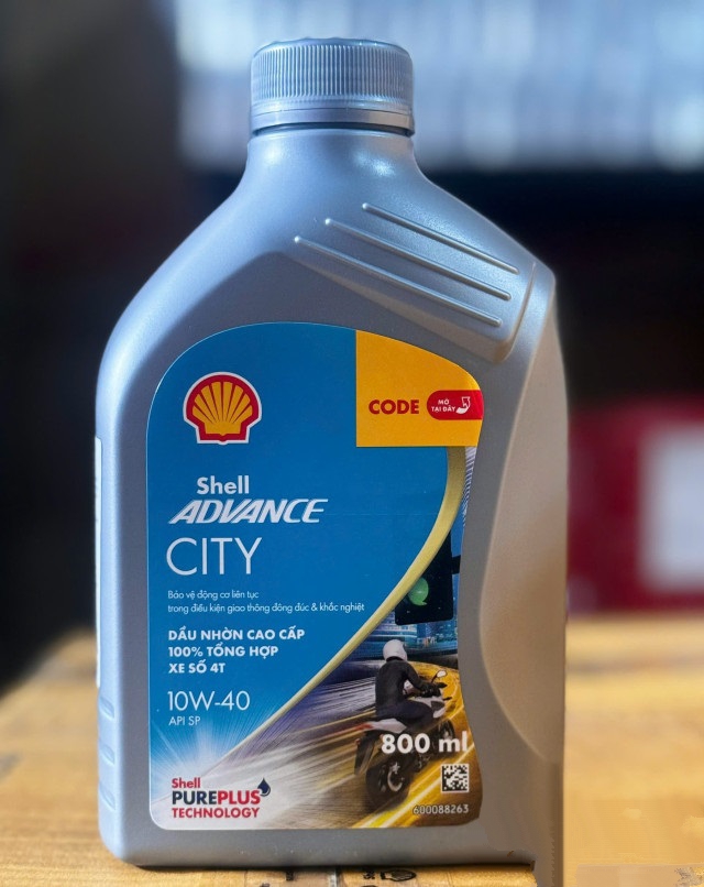 Nhớt shell advance city 10w40 08l - 1