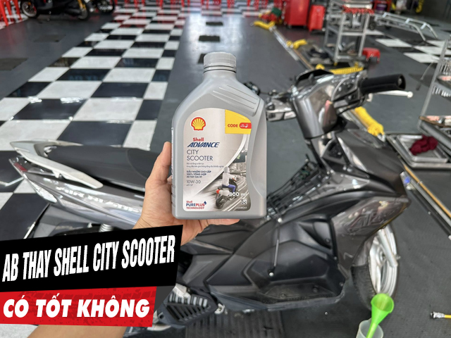 Nhớt shell advance city scooter 5w30 thay cho xe airblade có tốt không - 1