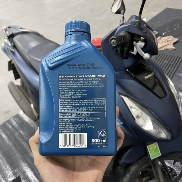 Shell advance ax7 scooter 10w40 08l - 2