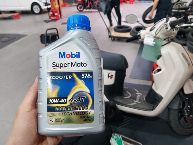 Mobil super moto scooter 10w40 800ml - 1