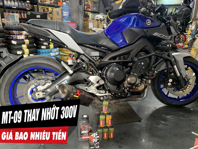Mt-09 thay nhớt motul 300v racing road giá bao nhiêu tiền - 1
