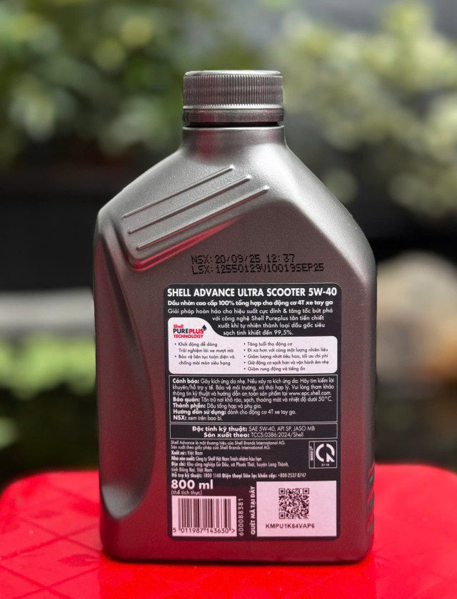 Shell scooter ultra 5w40 08l - 2