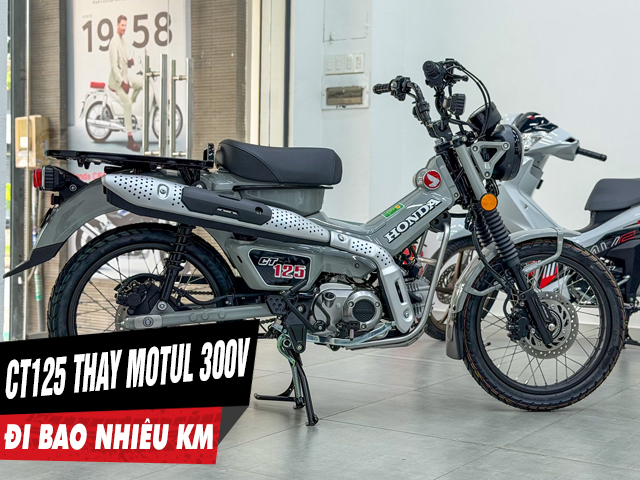 Ct125 thay nhớt motul 300v 10w40 đi bao nhiêu km thì mới thay lại - 1