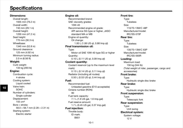 Dung tích nhớt xe yamaha nmax 155 bao nhiêu lít - 2