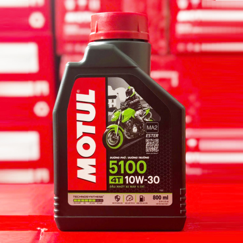 Nhớt Motul 5100 4T 10W30 0.8L