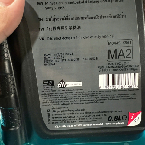 Nhớt Fuchs Silkolene Super 4 10W40 0,8L