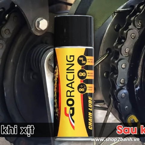 Chai xịt bôi trơn sên GoRacing 