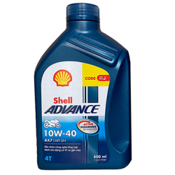 Shell Advance 4T AX7 10W40 Synthetic Based 0.8L