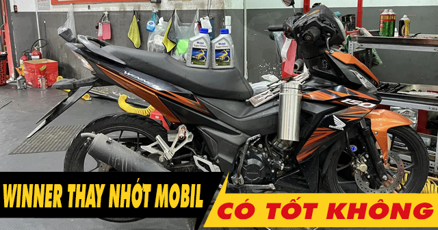 Honda Winner thay nhớt Mobil Super Moto có tốt không?