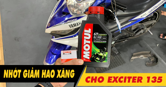 Tổng hợp dầu nhớt giảm hao xăng cho xe côn tay Yamaha Exciter 135