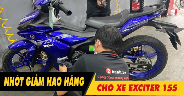 Tổng hợp dầu nhớt giảm hao xăng cho xe côn tay Yamaha Exciter 155