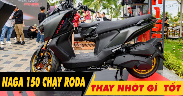 Xe tay ga SYM Naga 150 chạy roda thì thay nhớt như thế nào?